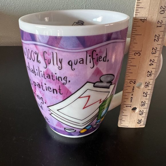 NURSES CALL THE SHOTS Novelty Porcelain Mug ~ History & Heraldry H & H - Picture 8 of 9